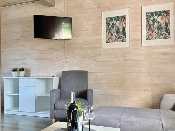 domek dwupoziomowy - salon 