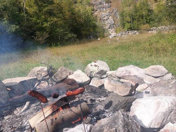 ognisko na wyrobisku