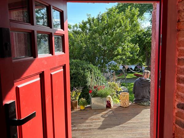 wyjscie na ganek apartament wiejski