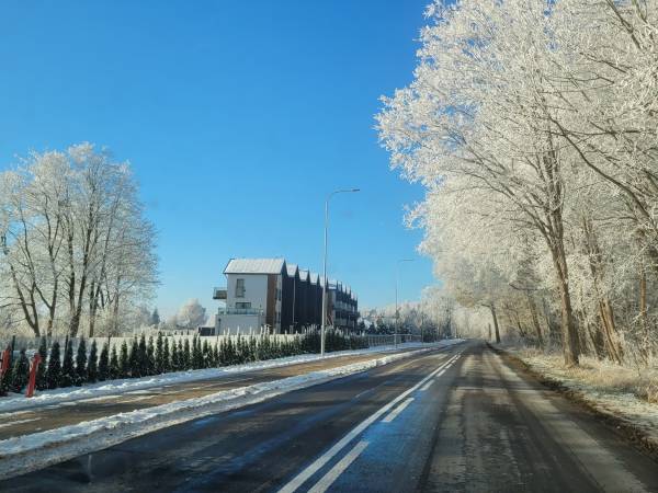 Wyspa Sobieszewska zimą 