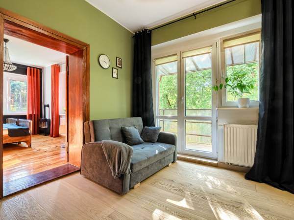 Apartament dwupokojowy z balkonem - salon