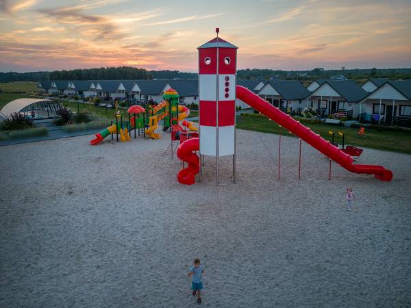 Biała Perła o zachodzie słońca