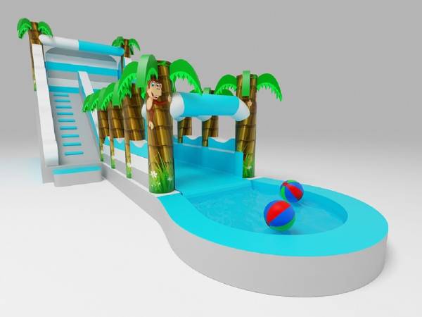 NOWOŚĆ 2023! Dmuchana zjeżdżalnia wodna - nowa atrakcja dla najmłodszych Gości