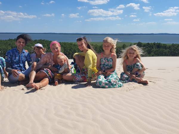 Wydmy ruchome w Słowińskim Parku Narodowym- 7 km od mieszkania