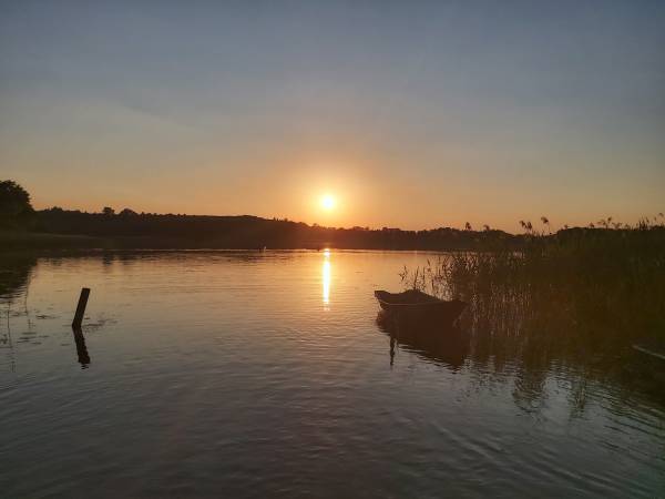zachód słońca nad Jukstami
