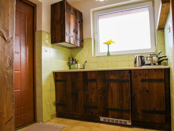 Aneks kuchenny w apartamencie kaszubskim