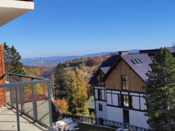 Widok z balkonu 2 piętro 