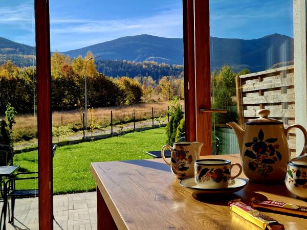 Widokowo - Domy z Widokiem na Śnieżkę z jacuzzi i sauną