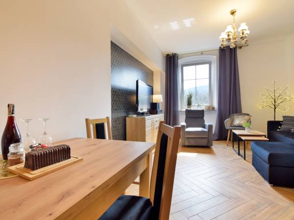 SALON Z ANEKSEM KUCHENNYM APARTAMENT SŁONECZNY