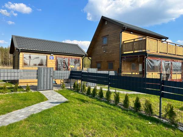 Domki WESTERN HOUSE Giżycko Fuleda Sauna Jacuzzi Kominek