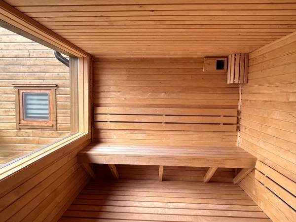 Domki WESTERN HOUSE Giżycko Fuleda Sauna Jacuzzi Kominek