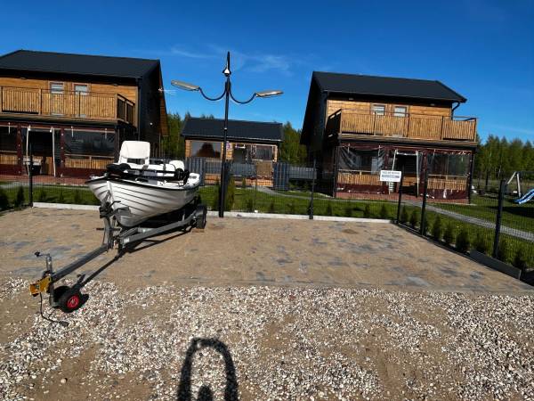 Domki WESTERN HOUSE Giżycko Fuleda Sauna Jacuzzi Kominek