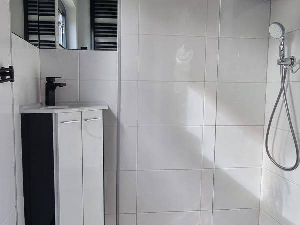 Domek z akcentem beżowym