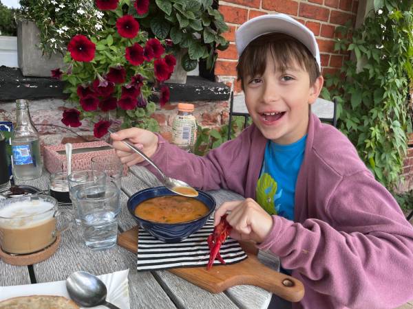 Do Oberży tylko kilka minut spacerkiem na zupkę rakową, mniam.