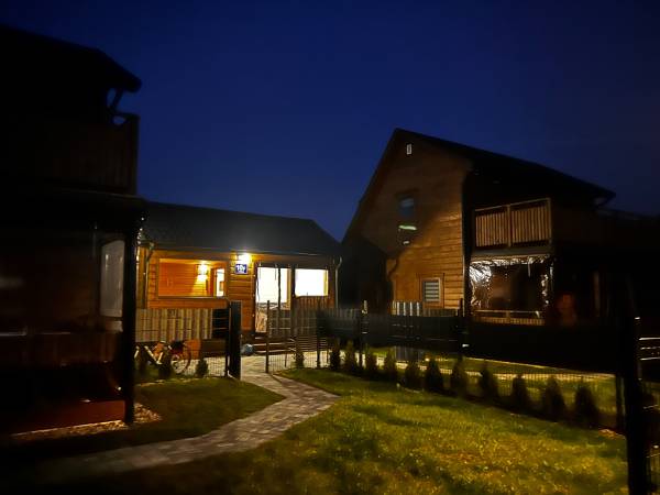 Domki WESTERN HOUSE Giżycko Fuleda Sauna Jacuzzi Kominek