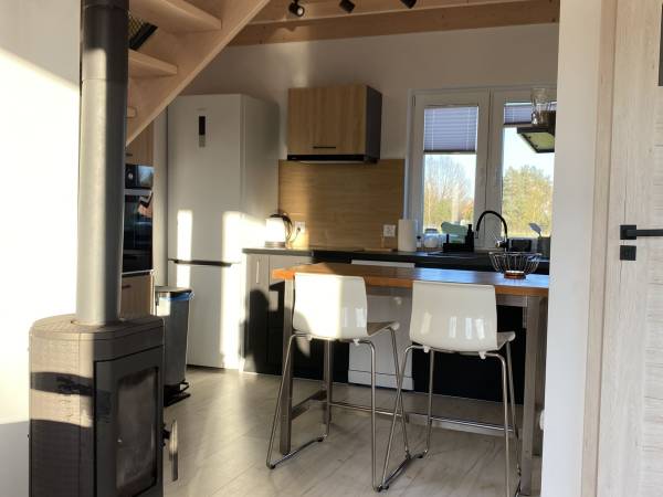 Domki na polanie Borzestowska Huta jezioro Raduńskie 