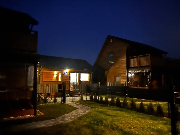 Domki WESTERN HOUSE Giżycko Fuleda Sauna Jacuzzi Kominek