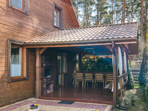 Taras w Dużym Domku