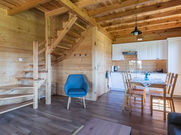 Domki drewniane z baliami - jacuzzi, całoroczne