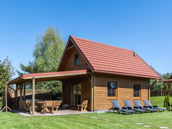 Domki drewniane z baliami - jacuzzi, całoroczne