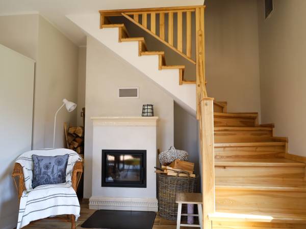 odpoczynek przy kominku