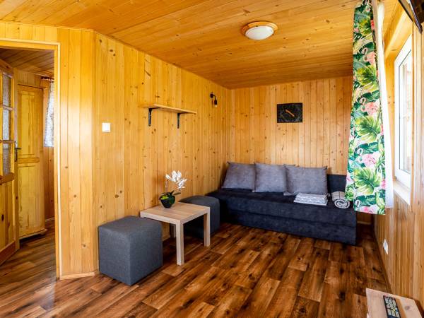 Salon w domku 4-osobowym 2-pokojowym