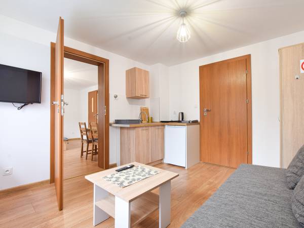 Pokój typu studio z aneksem kuchennym 