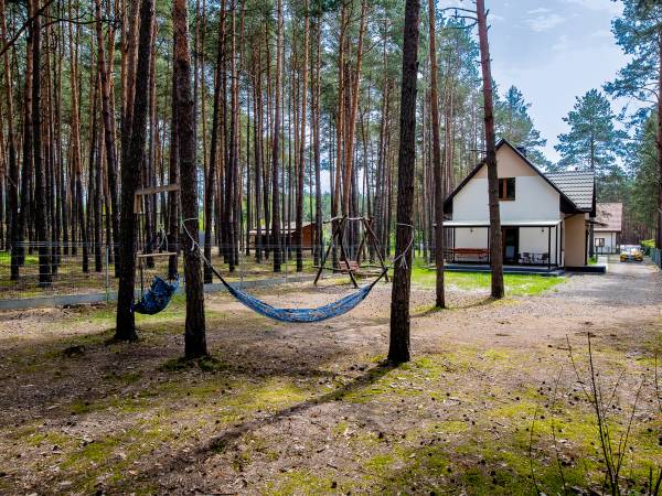 Domek pod Sosnami Całoroczny z Balią Ogrodową