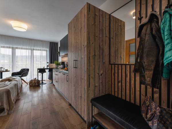 Apartament dwuosobowy z balkonem i widokiem na góry