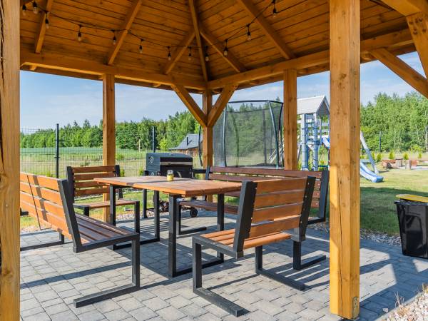 Domki WESTERN HOUSE Giżycko Fuleda Sauna Jacuzzi Kominek