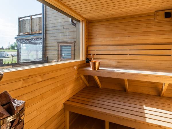 Domki WESTERN HOUSE Giżycko Fuleda Sauna Jacuzzi Kominek