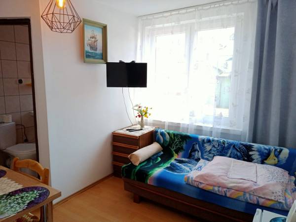 Pokój z jedną sofą