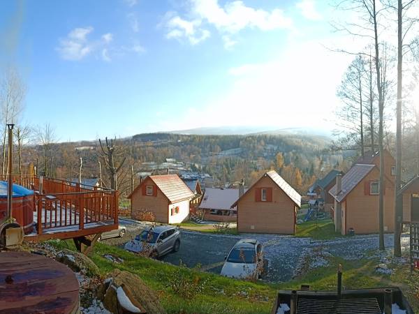 Nasz widok na Karkonosze 