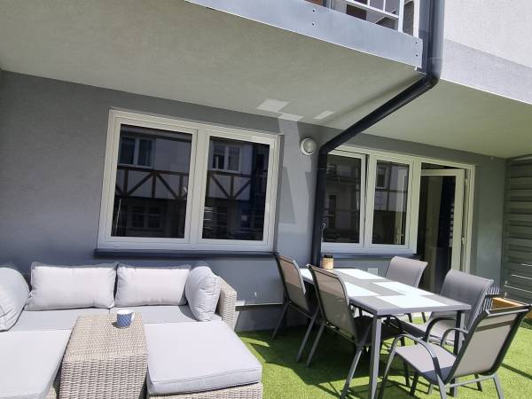 Apartament z tarasem na parterze