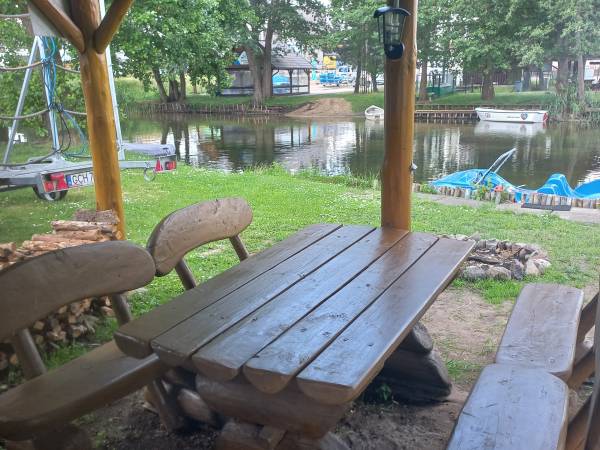 Wiata ogniskowa nad rzeką Brda