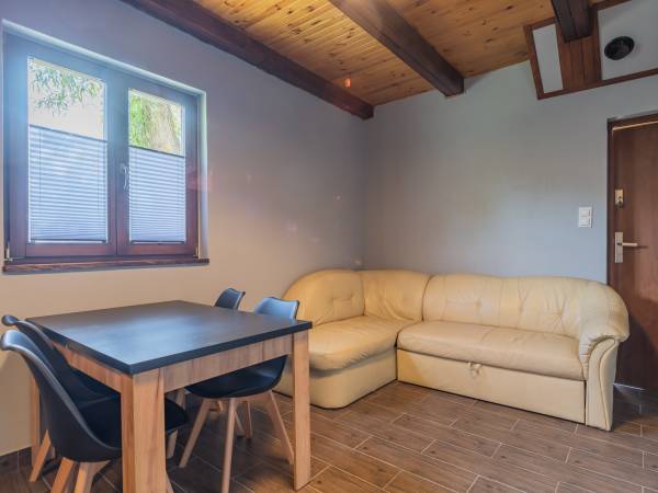 Salon z aneksem w apartamencie 6 osobowym 
