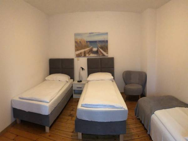 sypialnia w Apartmencie nr 1