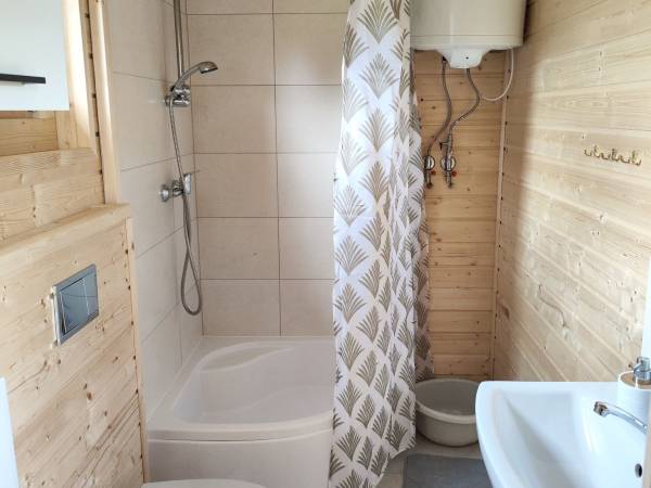 Łazienka - Domek Drewniany