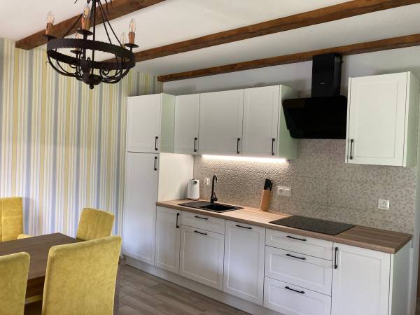 DOMEK POMARAŃCZOWY salon z kuchnią