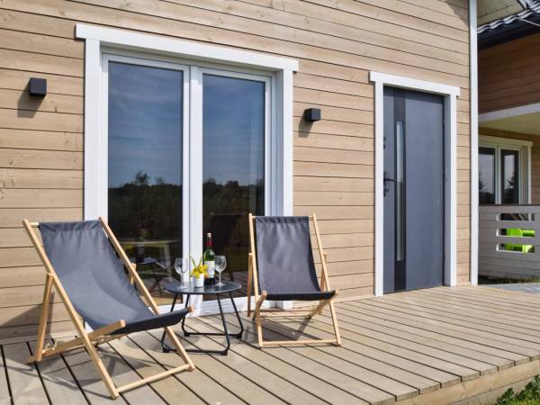 otwarty taras w domku "trzy"