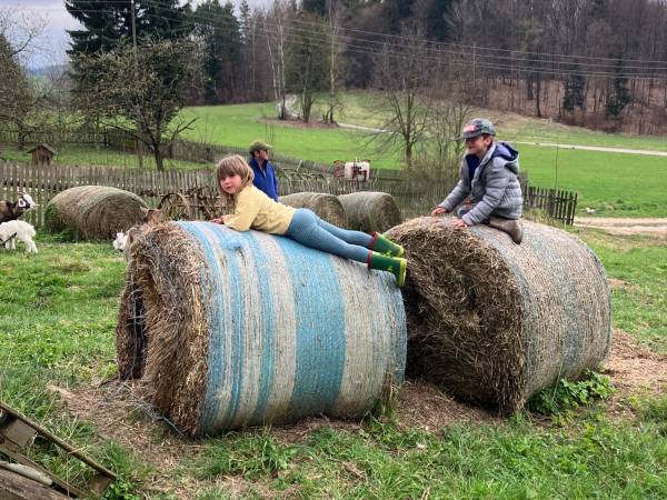 dzieci w akcji..zamiast tableta:)