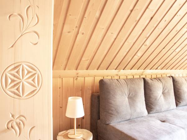 Strefa wypoczynkowa w apartamencie Wierchy