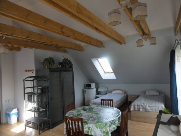 Pokoj 5 osobowy z łazienka.