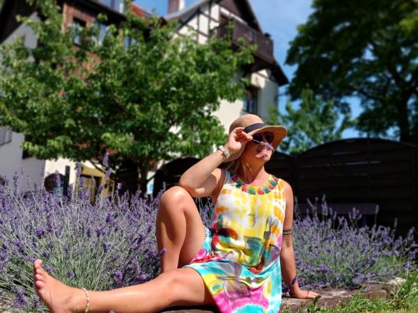 Lawędowy zapach w ogrodzie