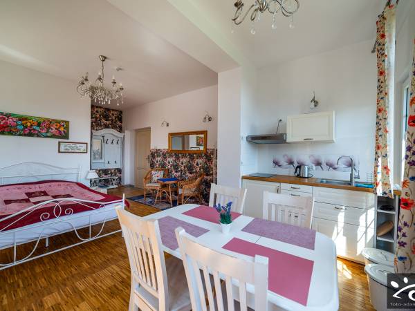 Apartament kwiatowy z aneksem kuchennym