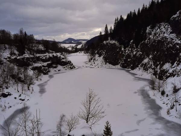 Kamyki - zalany kamieniołom