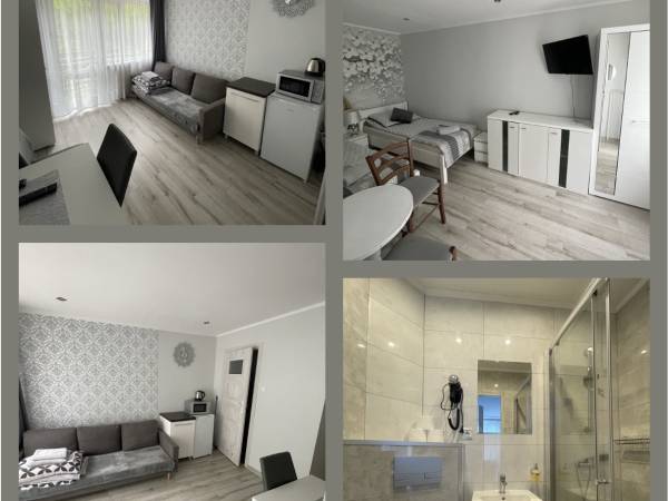 studio dwupokojowe dla 3-4 osób z łazienką 