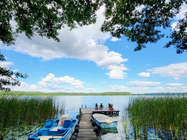 Dom nad jeziorem na Mazurach