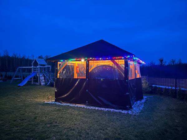 Domki WESTERN HOUSE Giżycko Fuleda Sauna Jacuzzi Kominek