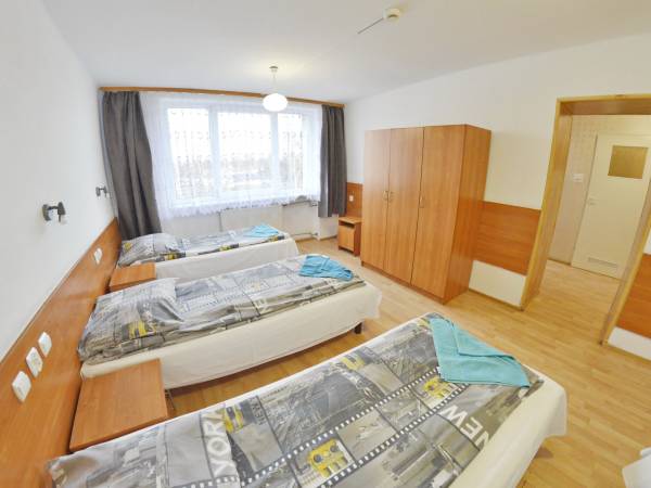 Pokój 4 osobowy z łazienką, lodówka i TV